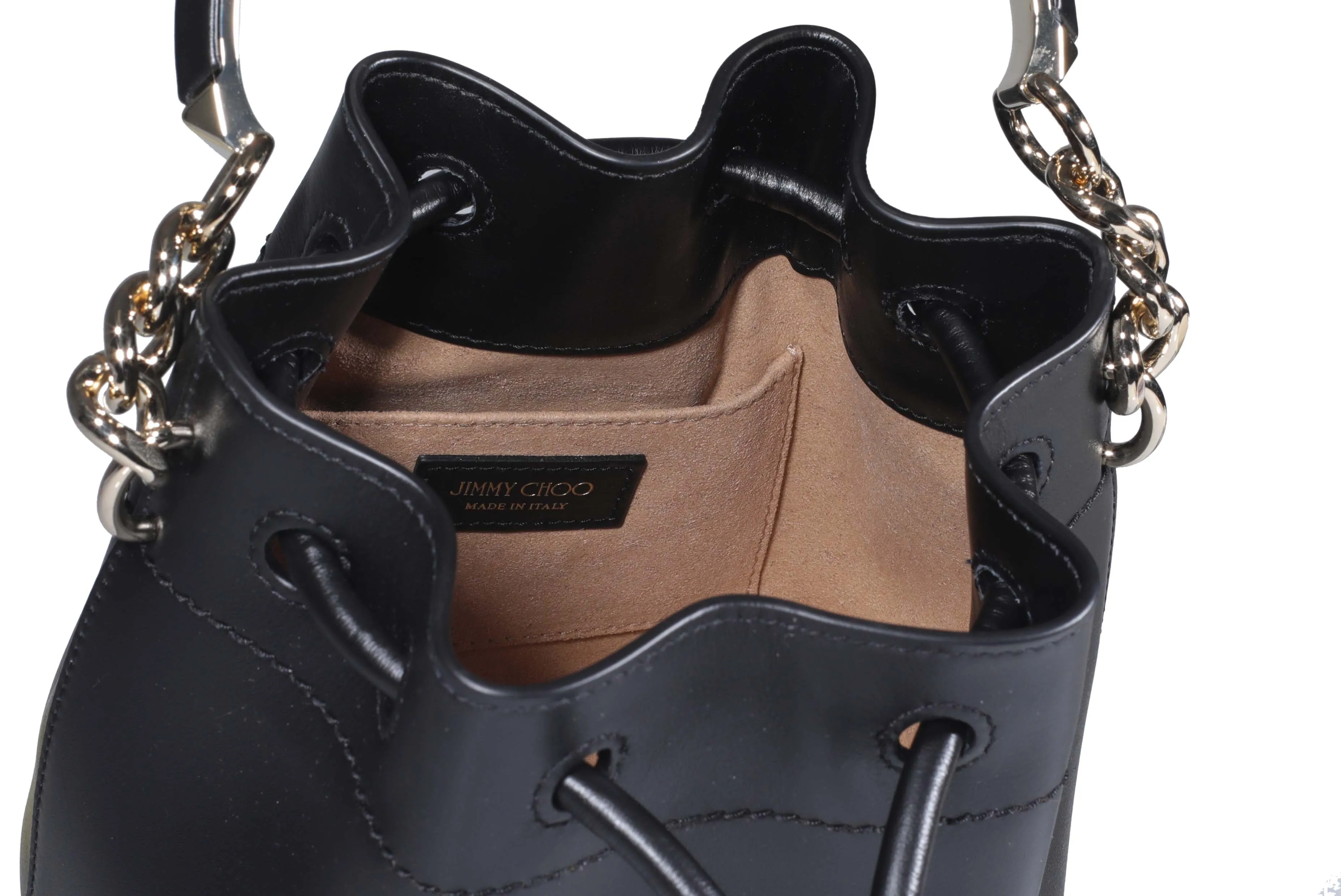 Jimmy Choo Bon Bon Logo Detailed Bucket Bag