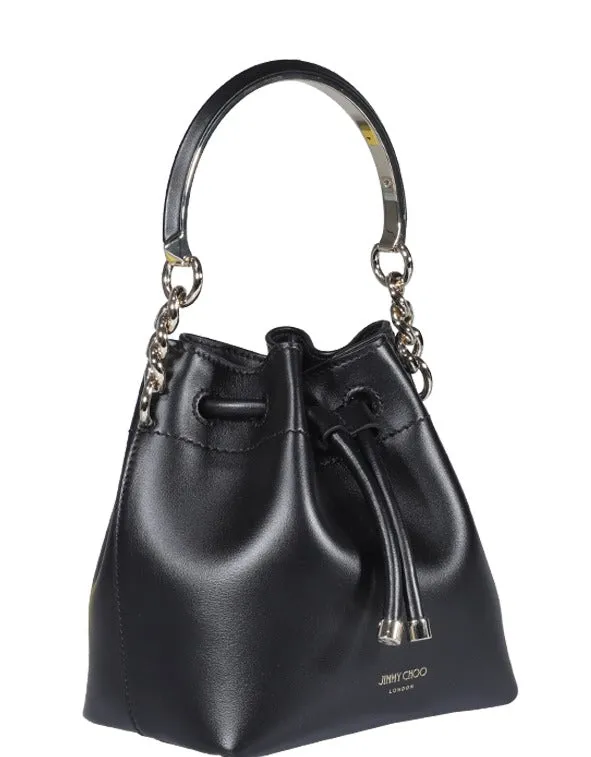 Jimmy Choo Bon Bon Logo Detailed Bucket Bag