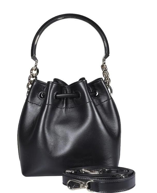 Jimmy Choo Bon Bon Logo Detailed Bucket Bag