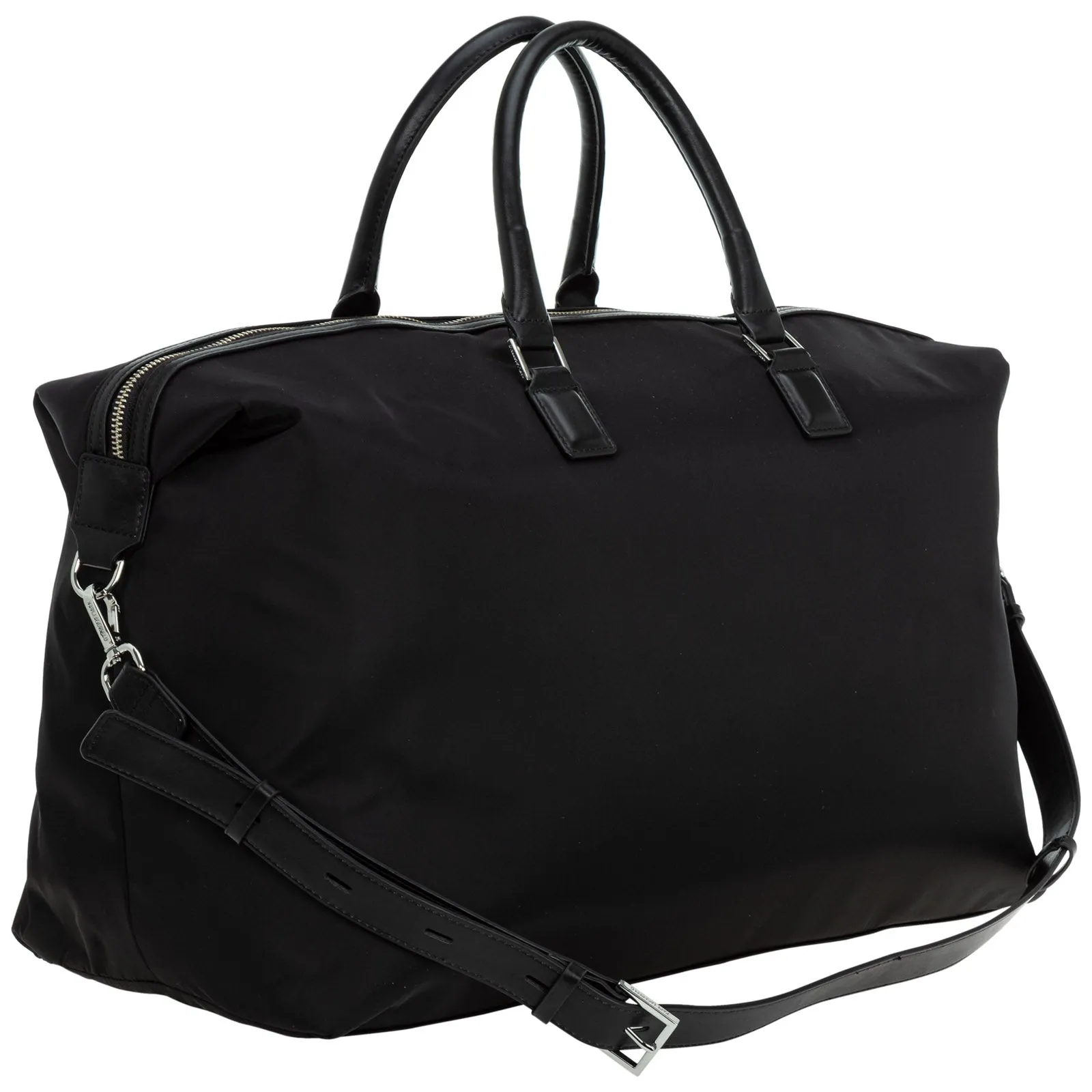 Karl Lagerfeld Logo Detail Two-Way Zip Duffle Bag
