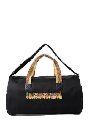 Lanvin Logo Embroidered Duffle Bag