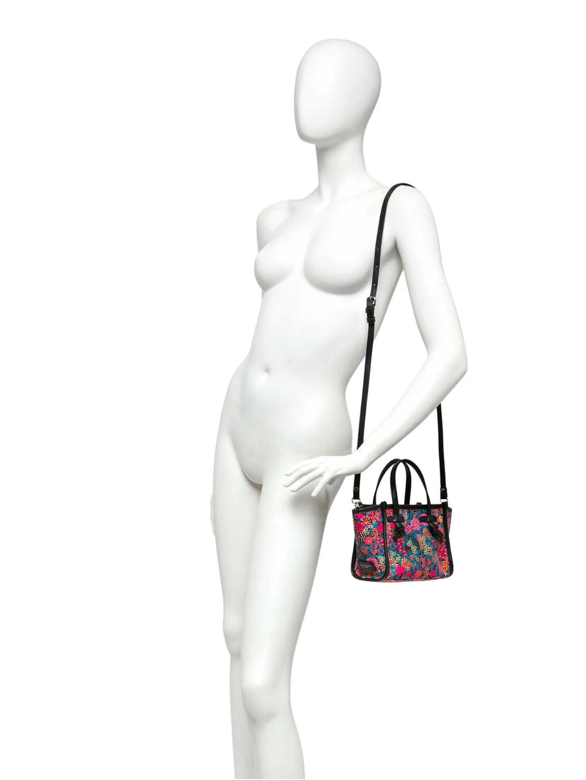 Limited Edition Handbag with Black / Multi Floral Print