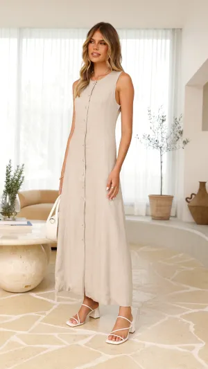 Lina Maxi Dress - Oatmeal