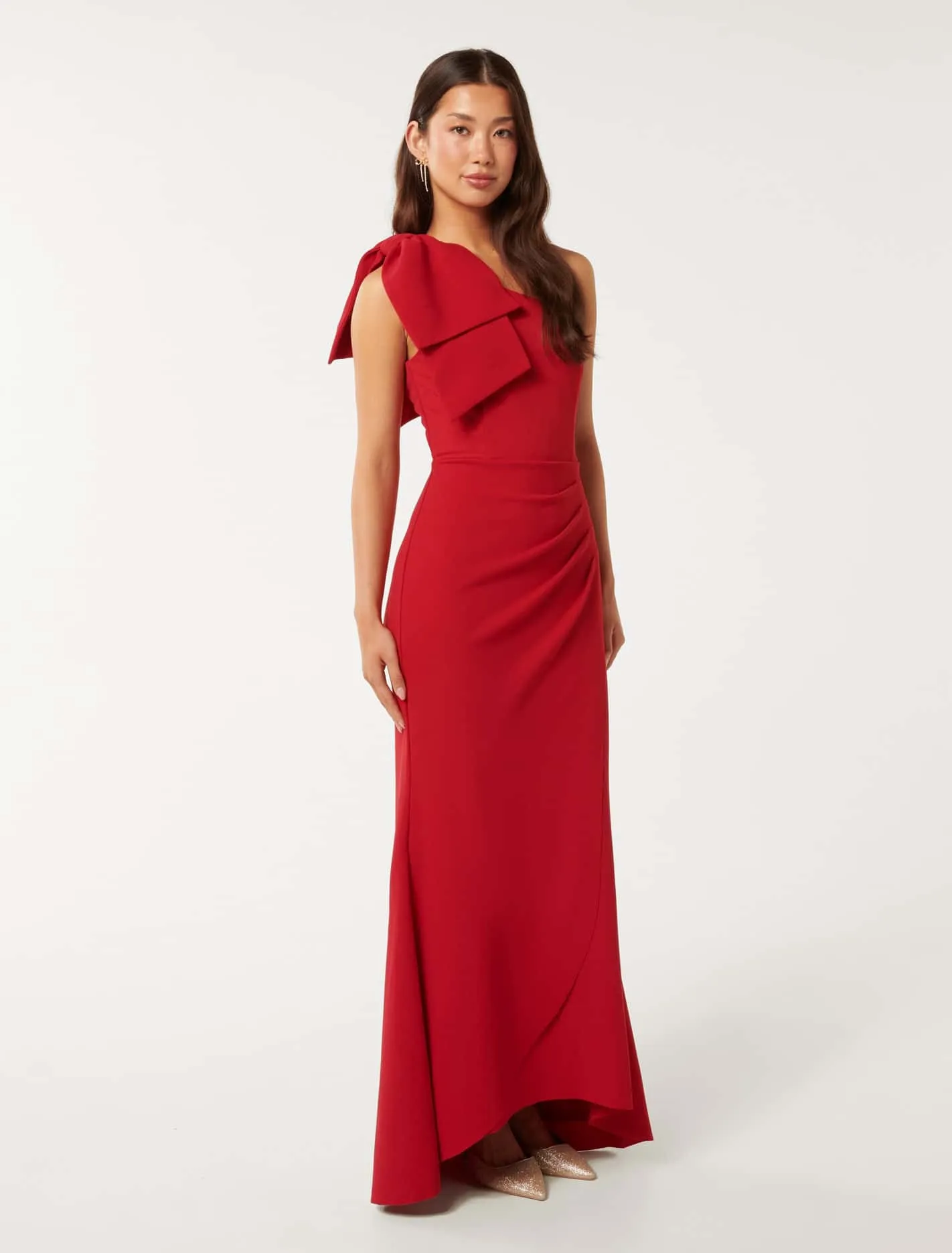Lisa One Shoulder Bow Dress