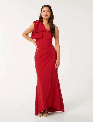 Lisa One Shoulder Bow Dress