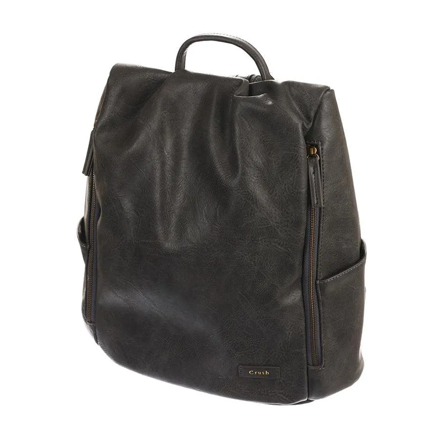 LOG-ON FW15 Amanda Iii Pu Backpack-Greyish Blue
