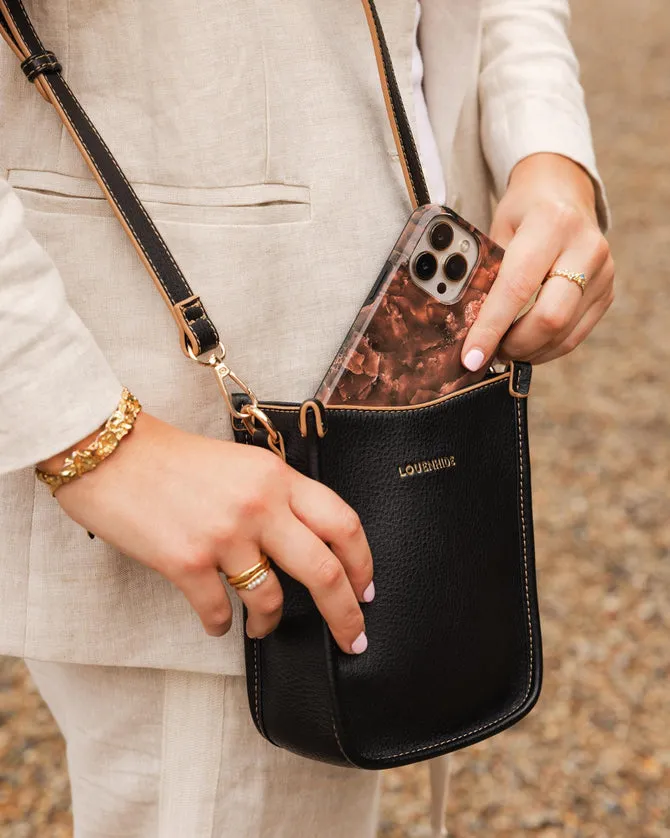 Louenhide Parker Phone Crossbody Bag Black