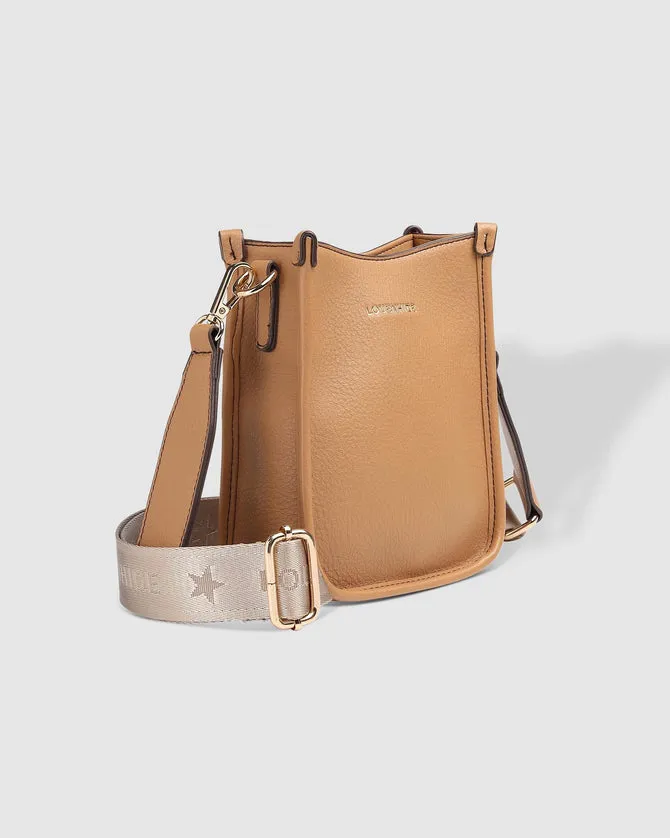 Louenhide Parker Phone Crossbody Bag Camel