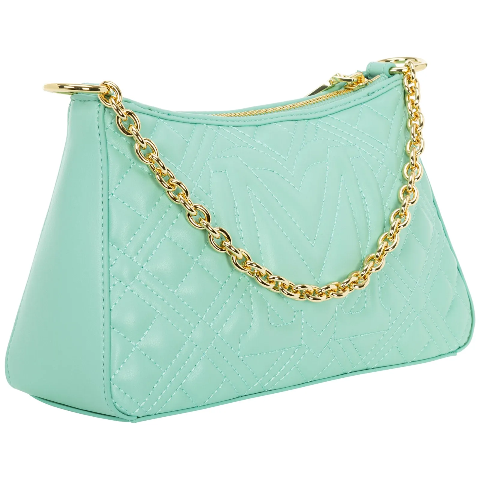 Love Moschino Chain-Link Quilted Tote Bag