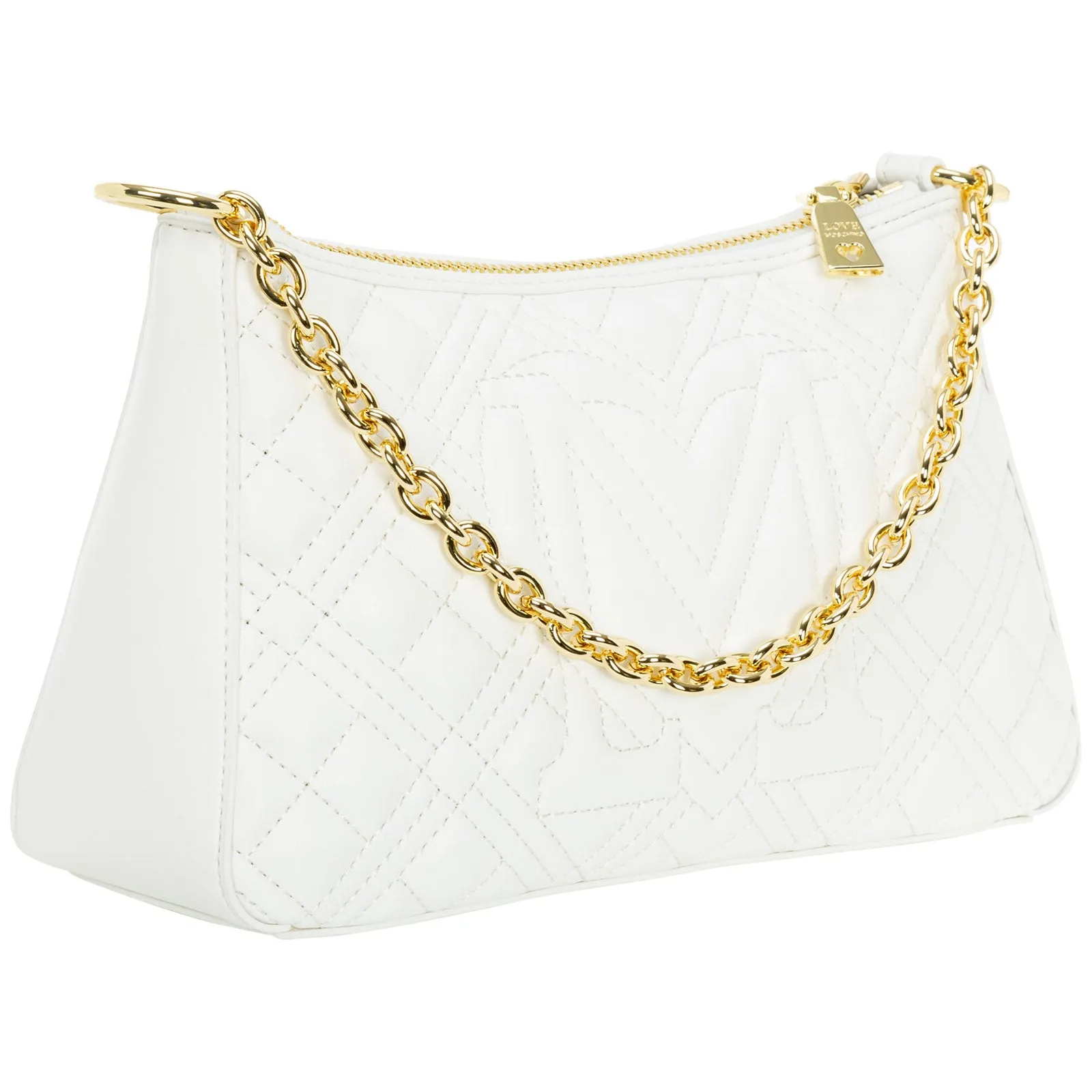 Love Moschino Chain-Link Quilted Tote Bag