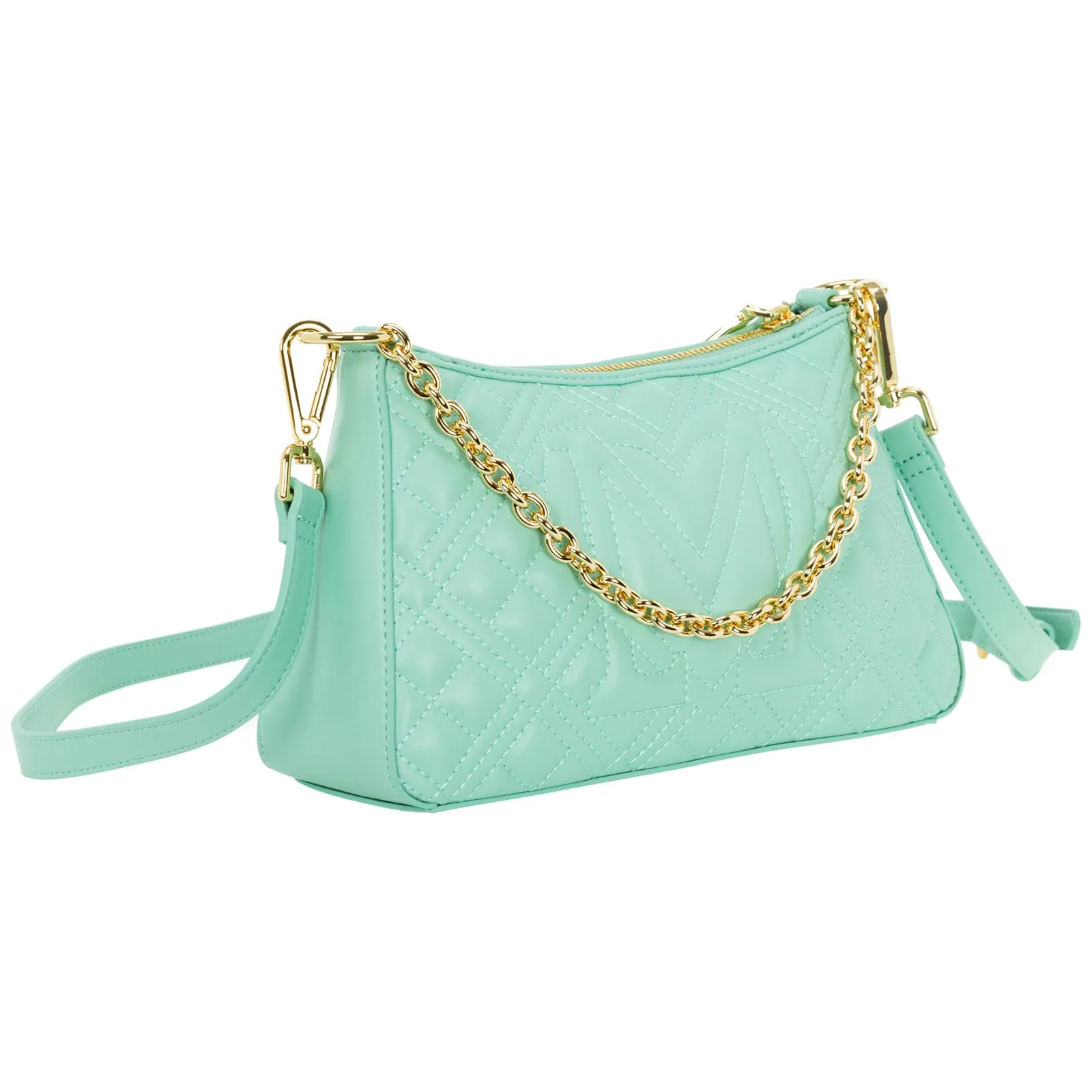 Love Moschino Chain-Link Quilted Tote Bag