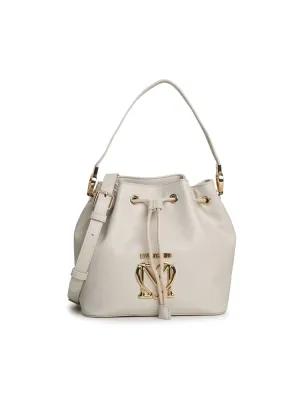 Love Moschino Logo Detailed Drawstring Bucket Bag