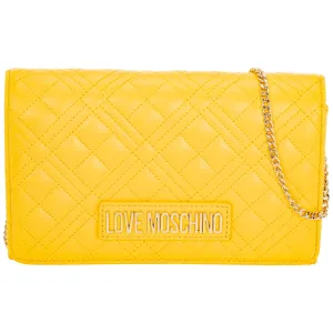 Love Moschino Logo Plaque Quilted Crossbody Bag
