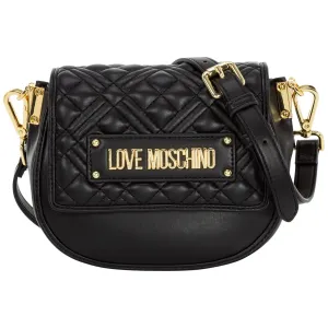 Love Moschino Logo Plaque Quilted Crossbody Bag