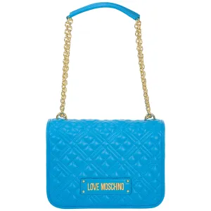 Love Moschino Logo Plaque Quilted Shoulder Bag