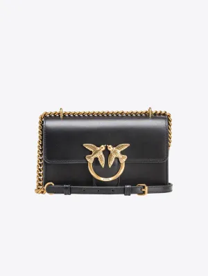 Love One Mini Black Leather Bag