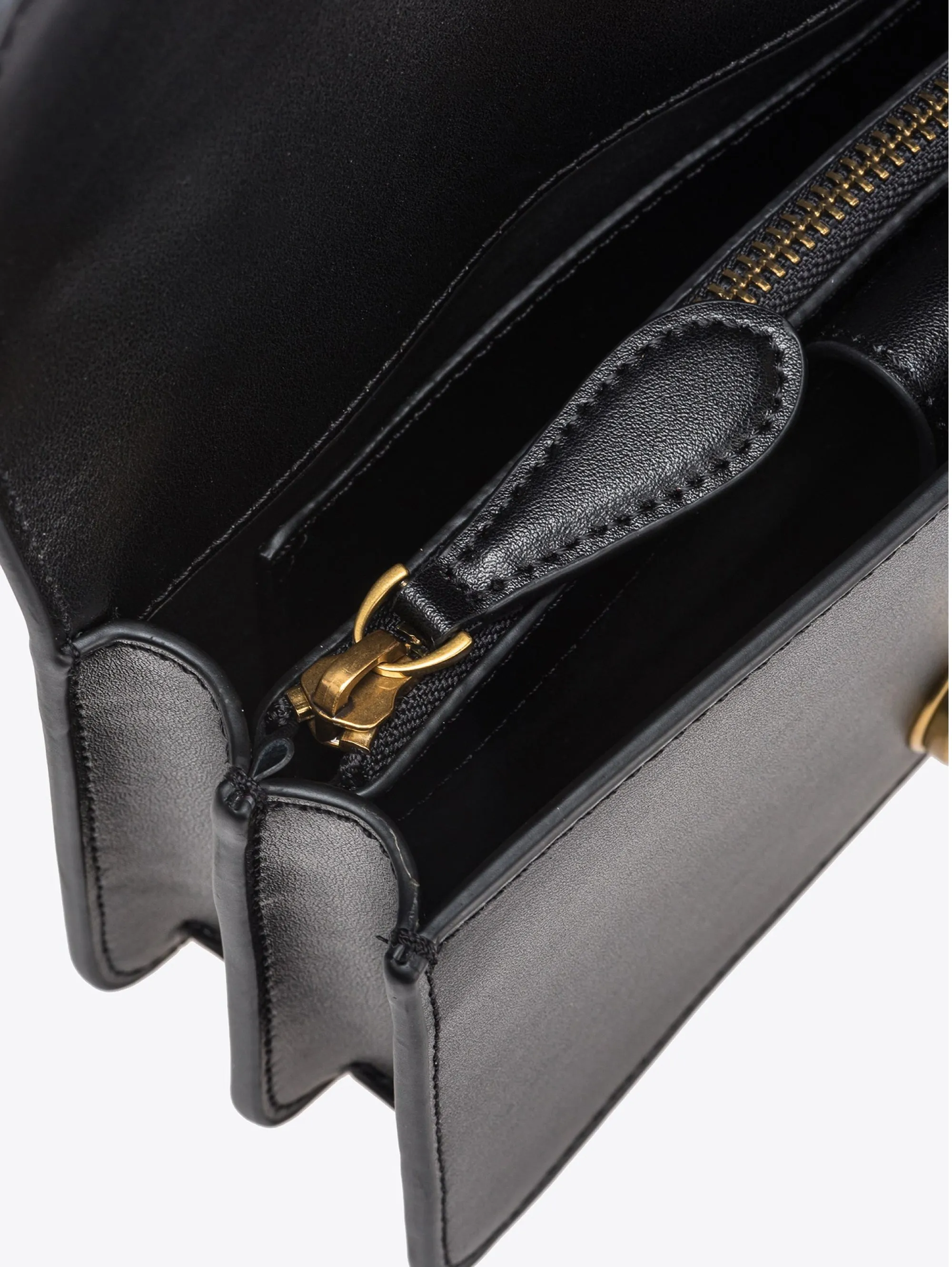 Love One Mini Black Leather Bag