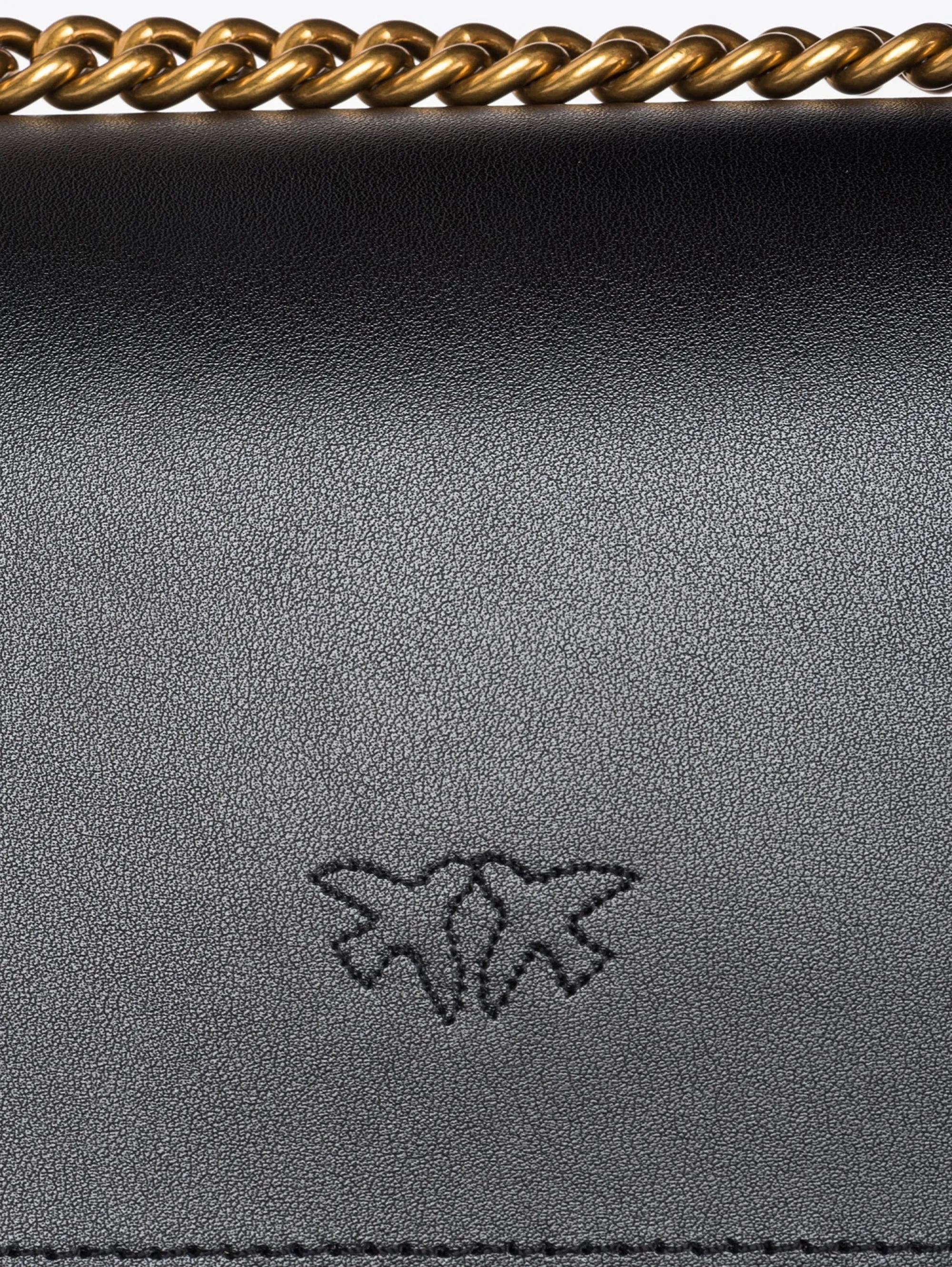 Love One Mini Black Leather Bag