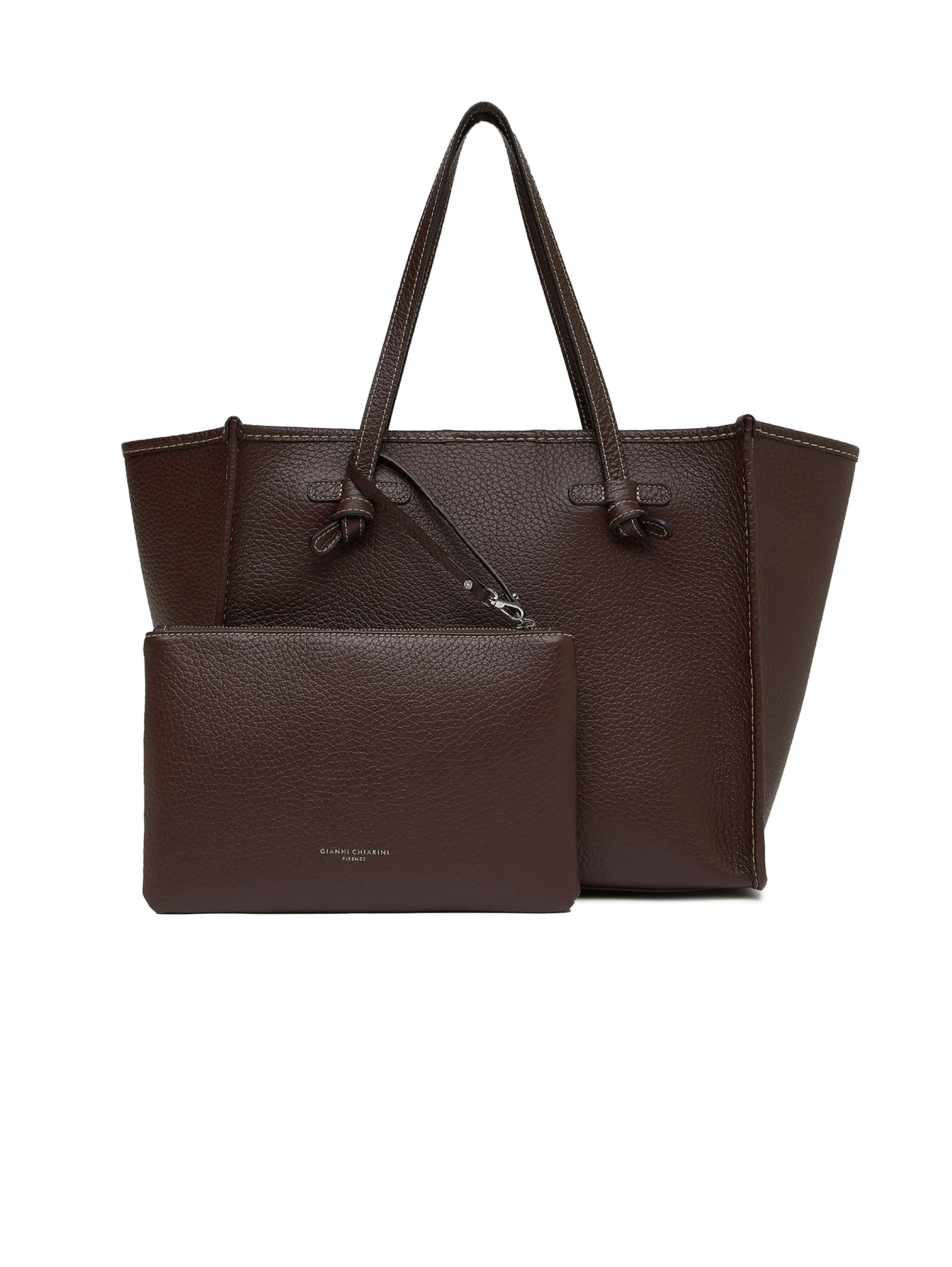 Marcella Testa di Moro Leather Shoulder Bag