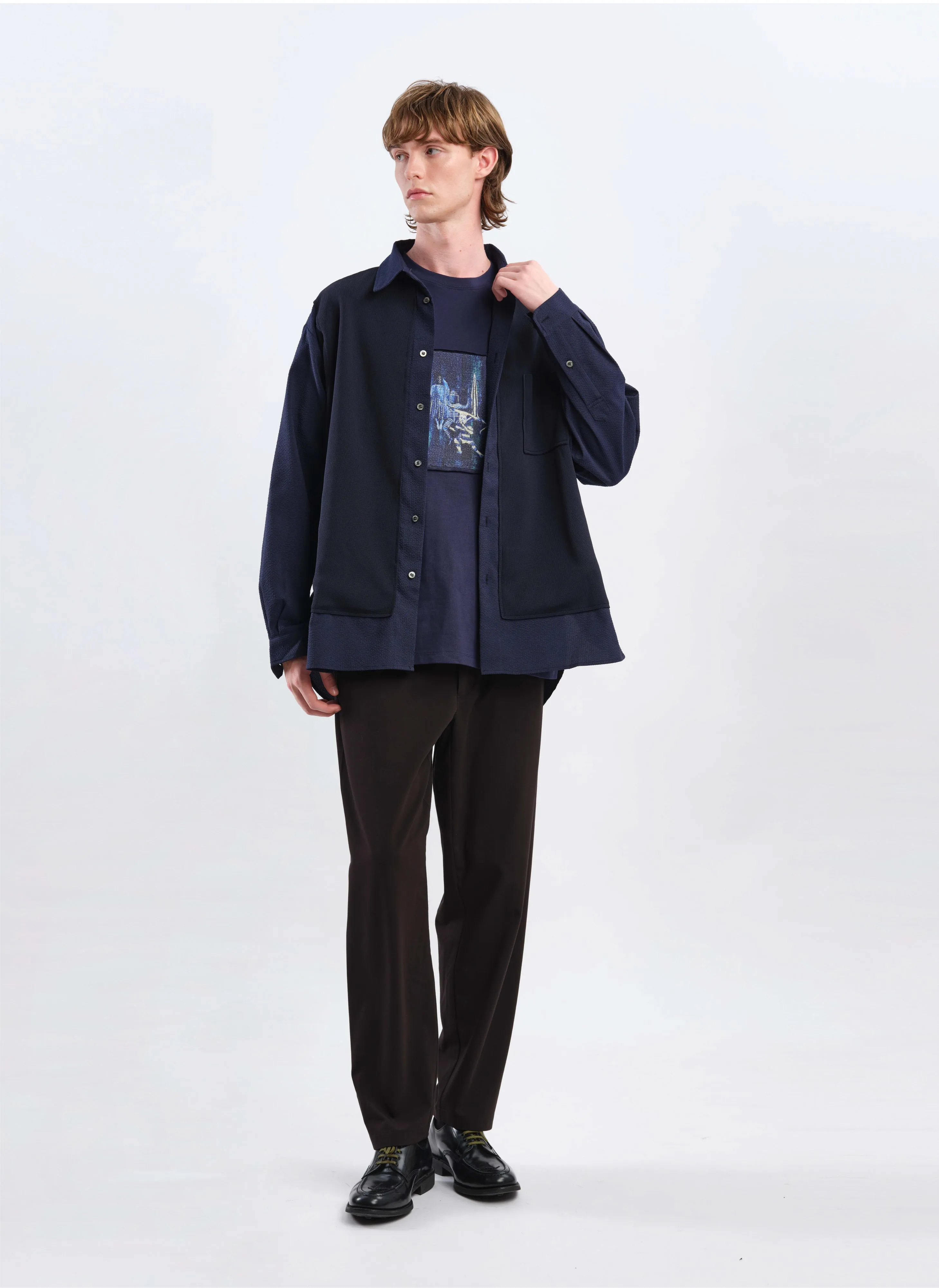 Mercerized Cotton Embroidered Short Sleeve Tops