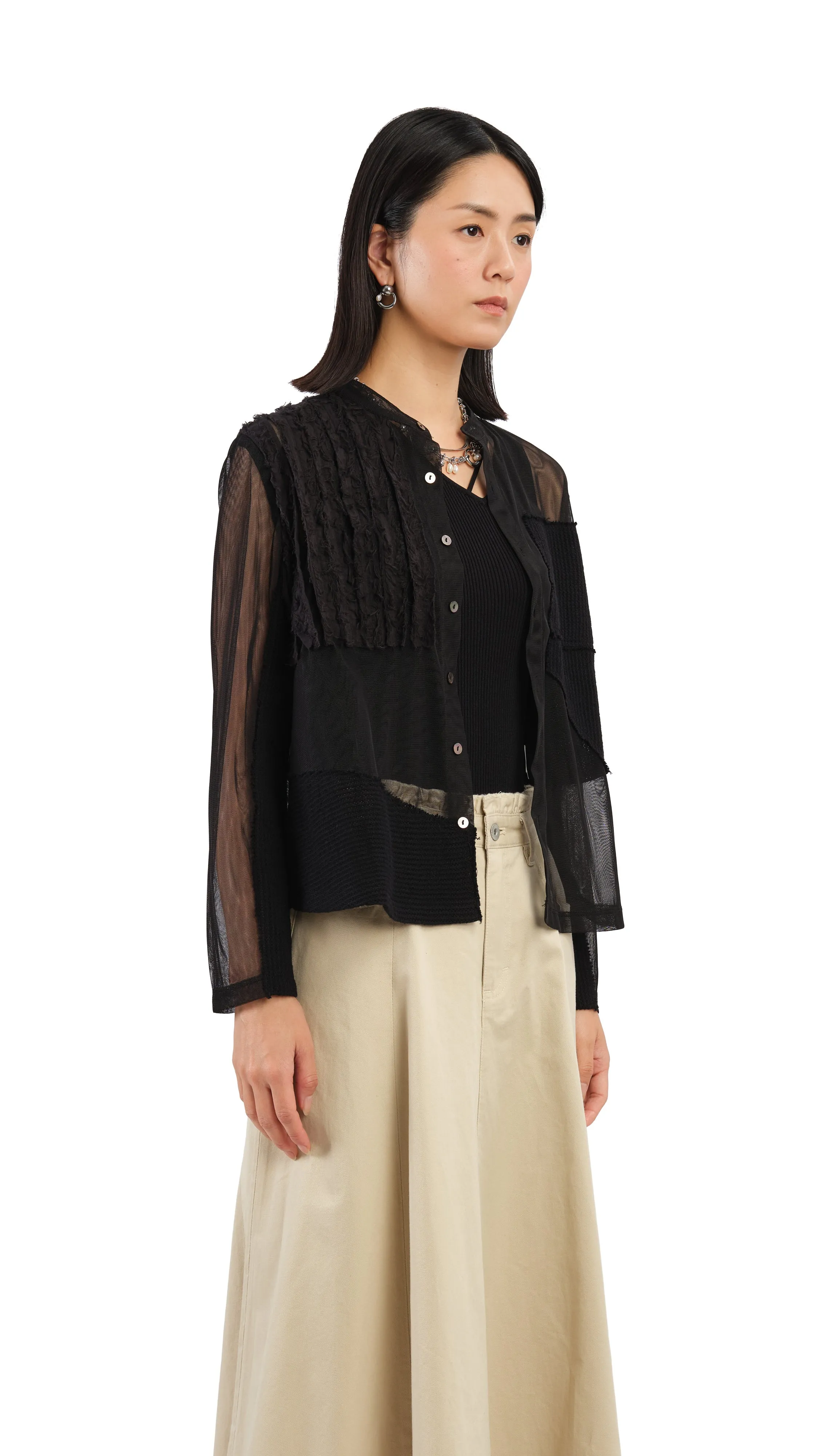 Mesh Patch Shirt