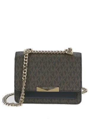 Michael Michael Kors Jade All-Over Logo Small Crossbody Bag
