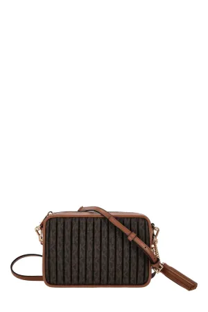 Michael Michael Kors Monogram-Pattern Zipped Crossbody Bag
