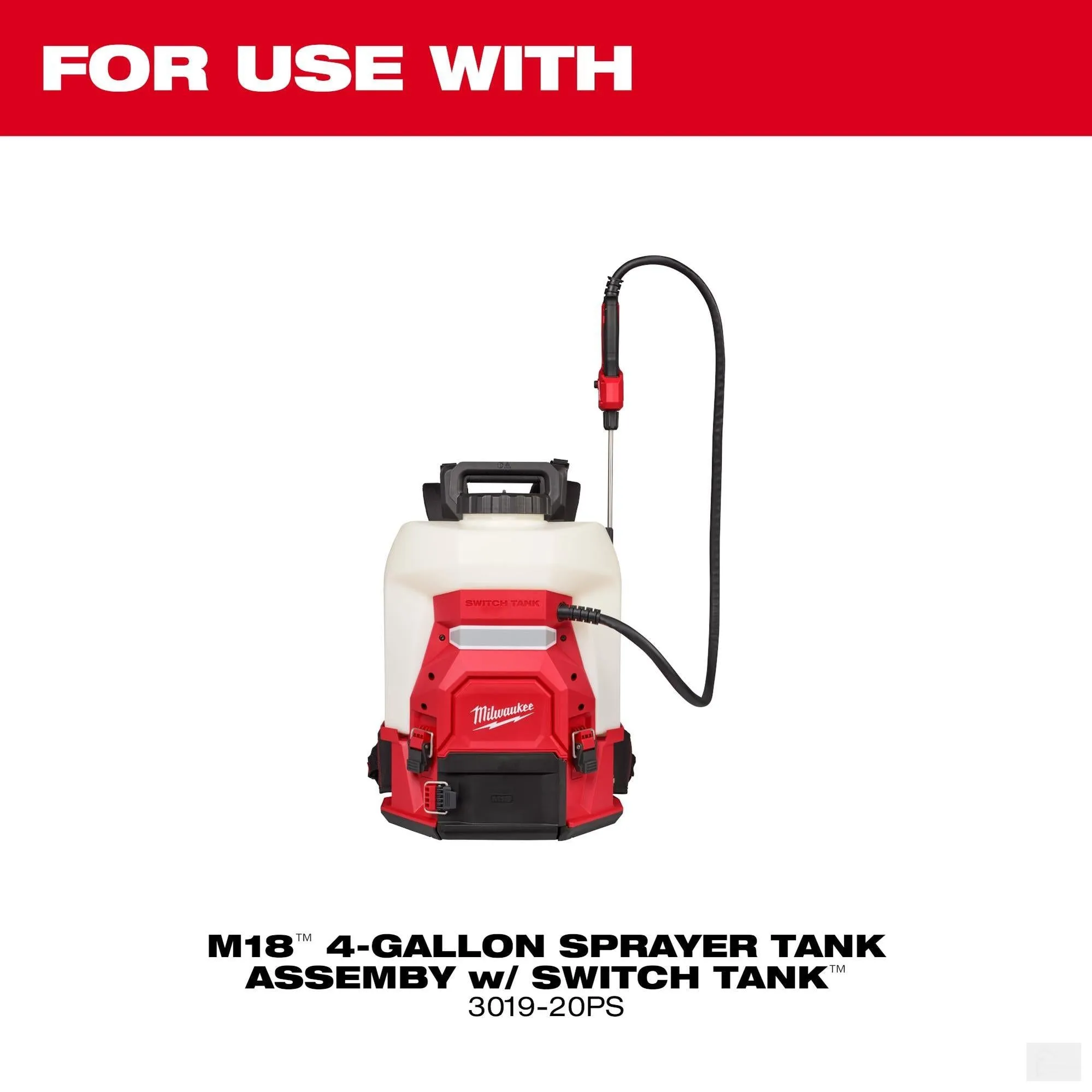 Milwaukee M18™ 4-Gallon Backpack Sprayer w/ SWITCH TANK™ (Kit) {3019-21PS}