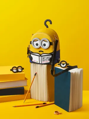 Minions My Boss Hate Me Leather Backpack