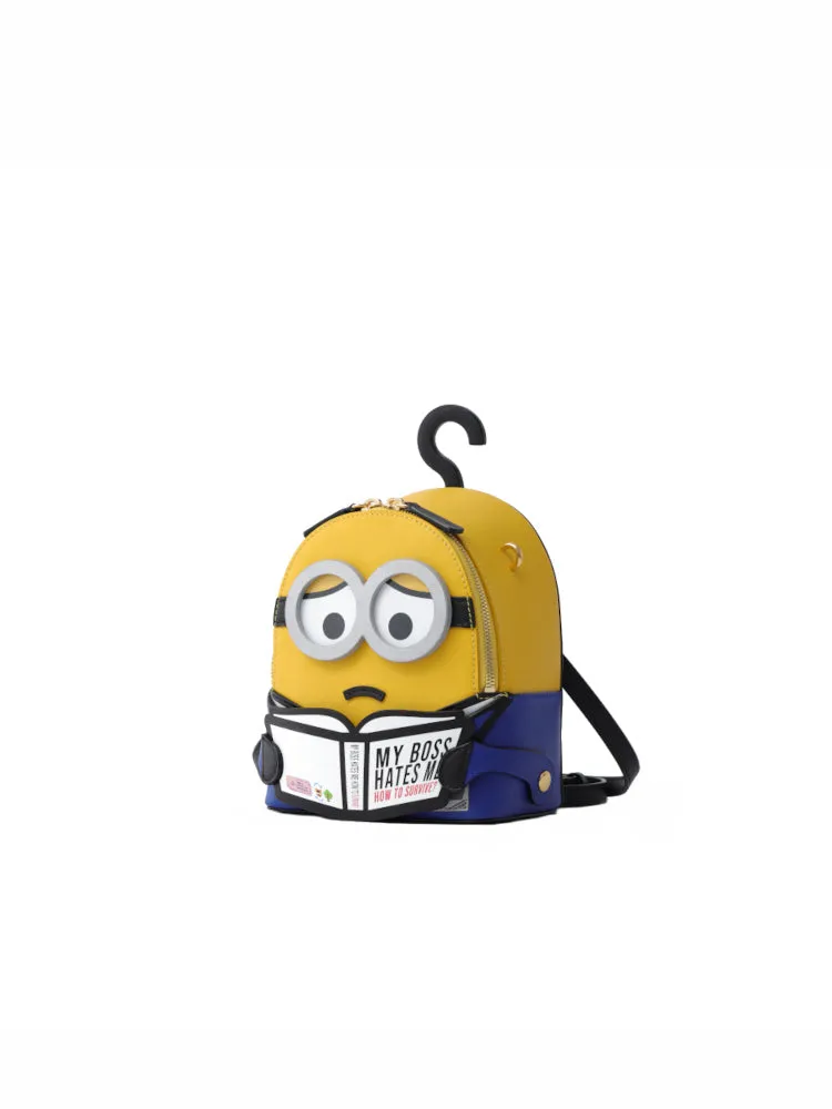 Minions My Boss Hate Me Leather Backpack