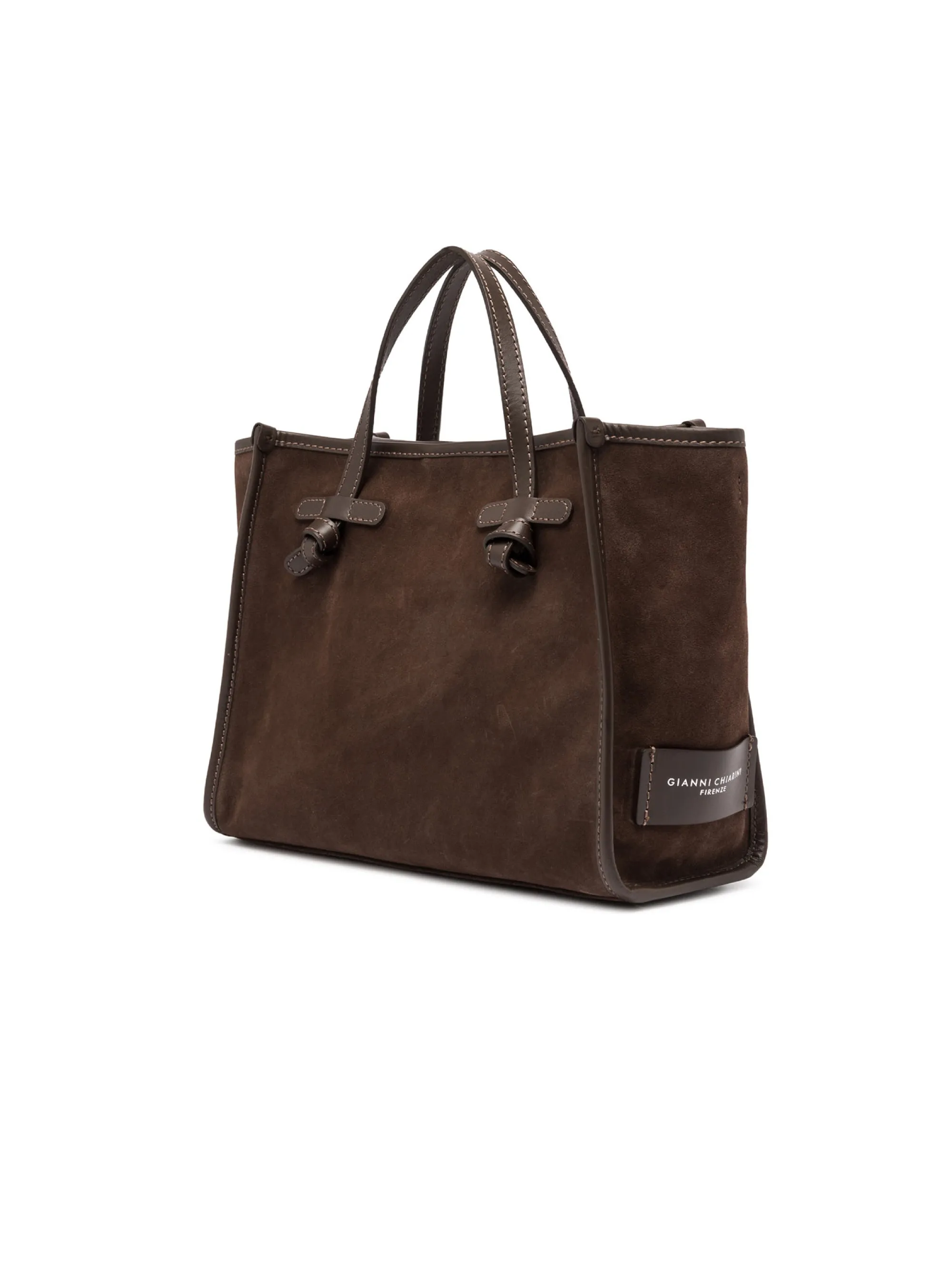 Miss Marcella 32 Chocolate Suede Handbag