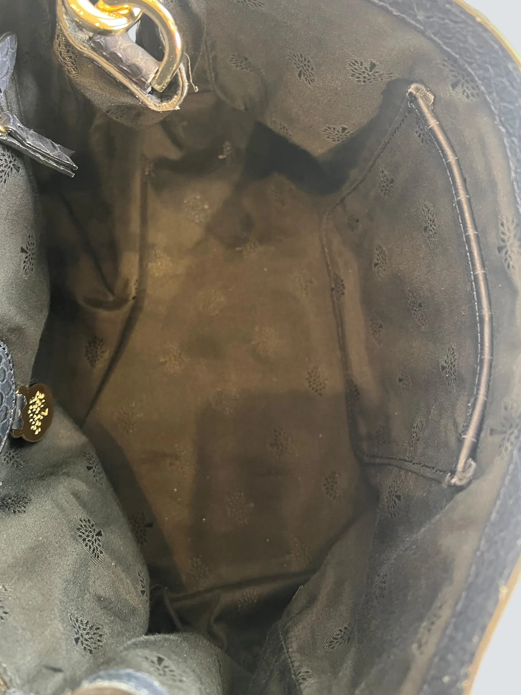 Mulberry Black Leather Alexa Satchel