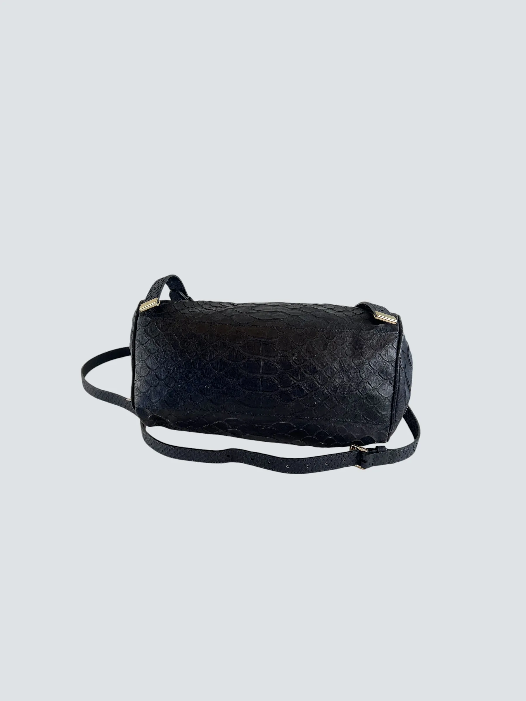 Mulberry Black Leather Alexa Satchel