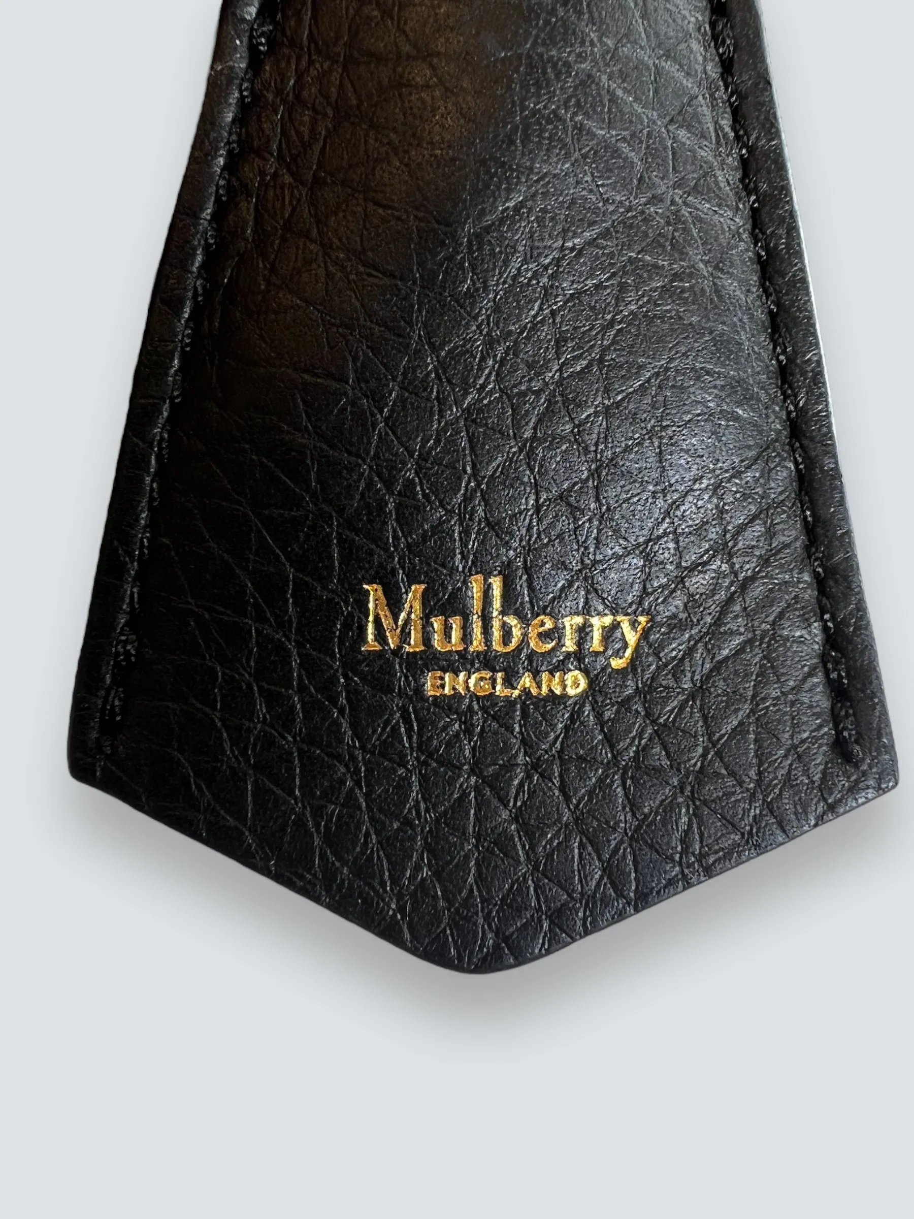 Mulberry Black Leather Large Iris Top Handle Satchel