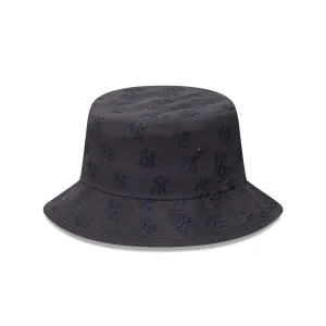 New York Yankees  Faded Black Tonal Monogram Bucket