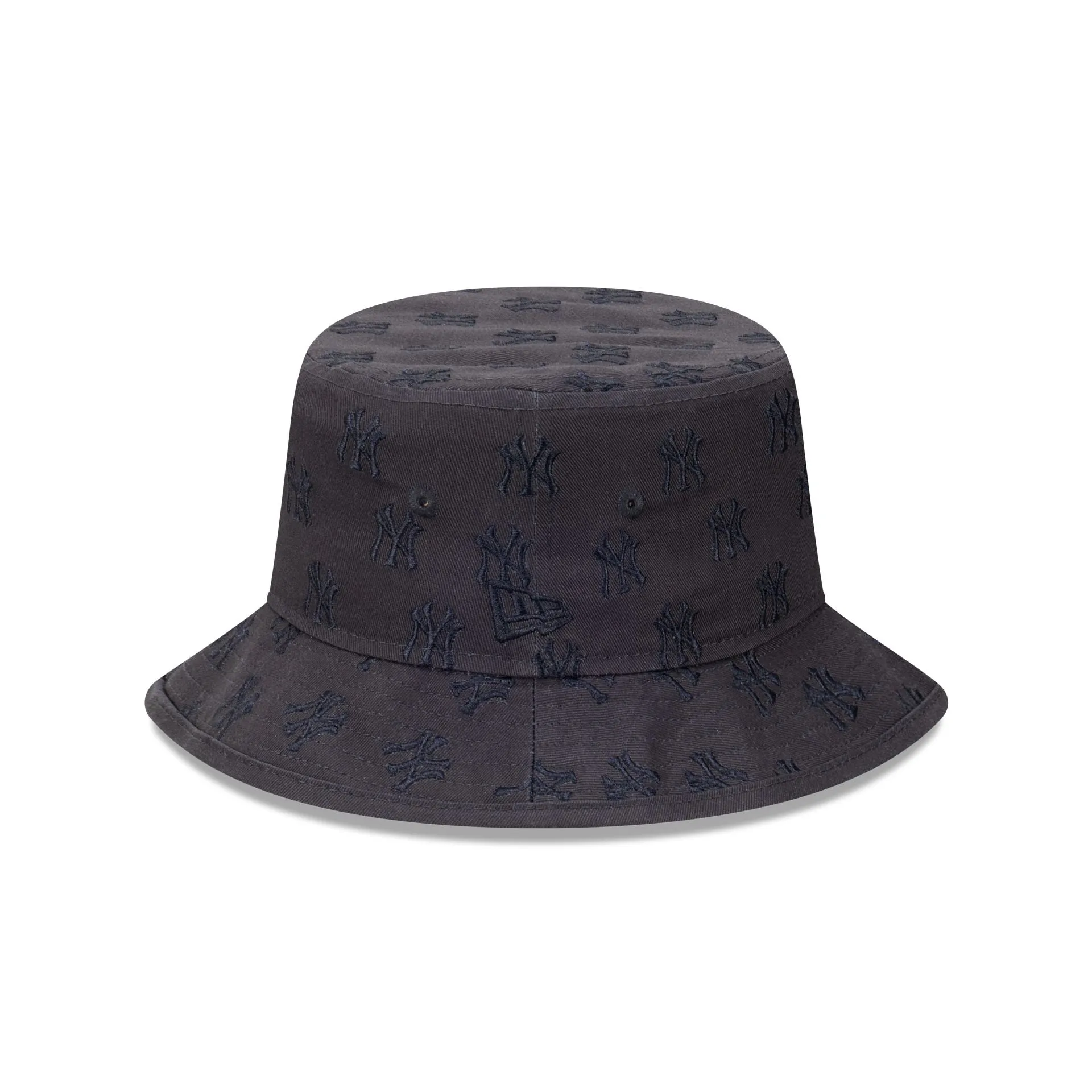New York Yankees  Faded Black Tonal Monogram Bucket