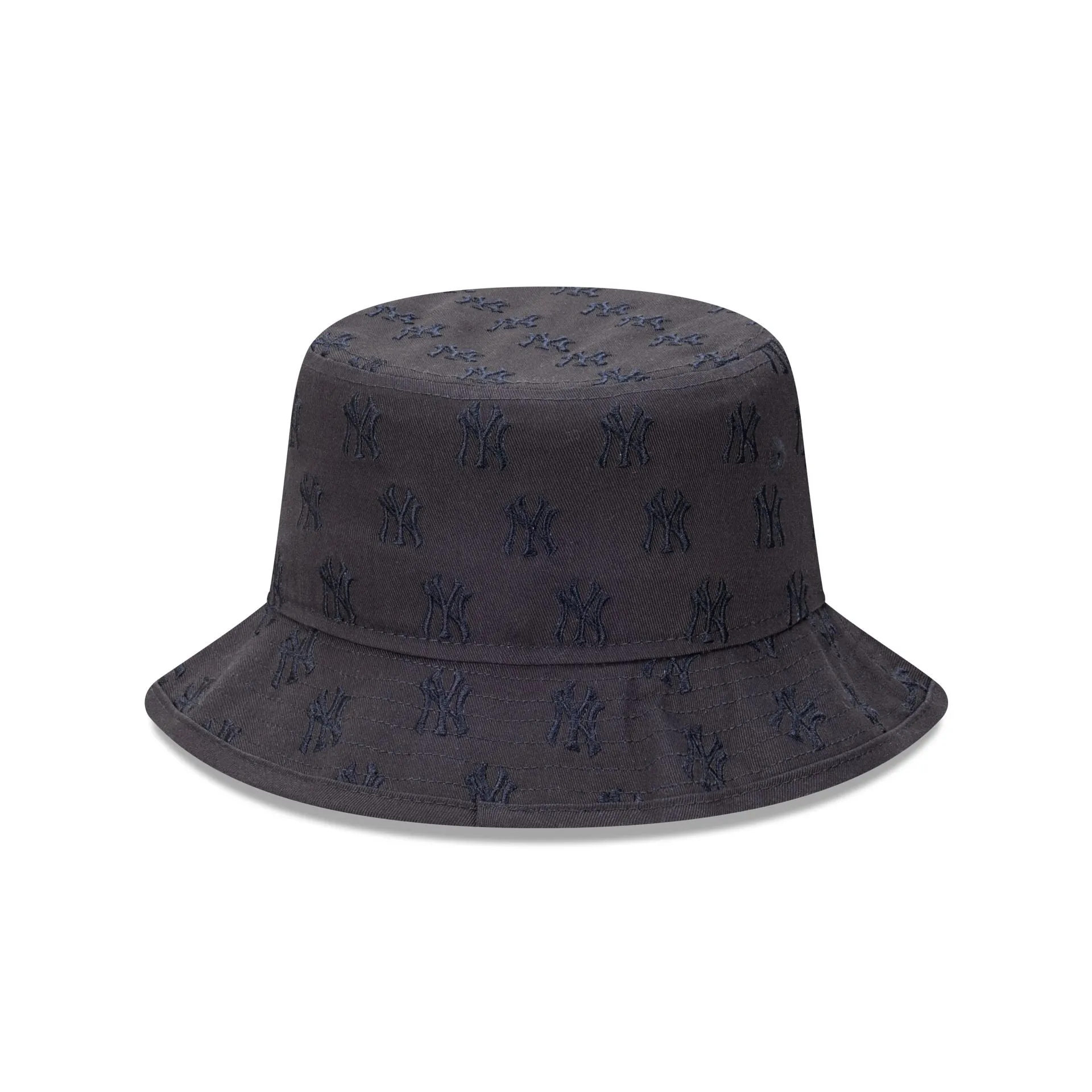 New York Yankees  Faded Black Tonal Monogram Bucket