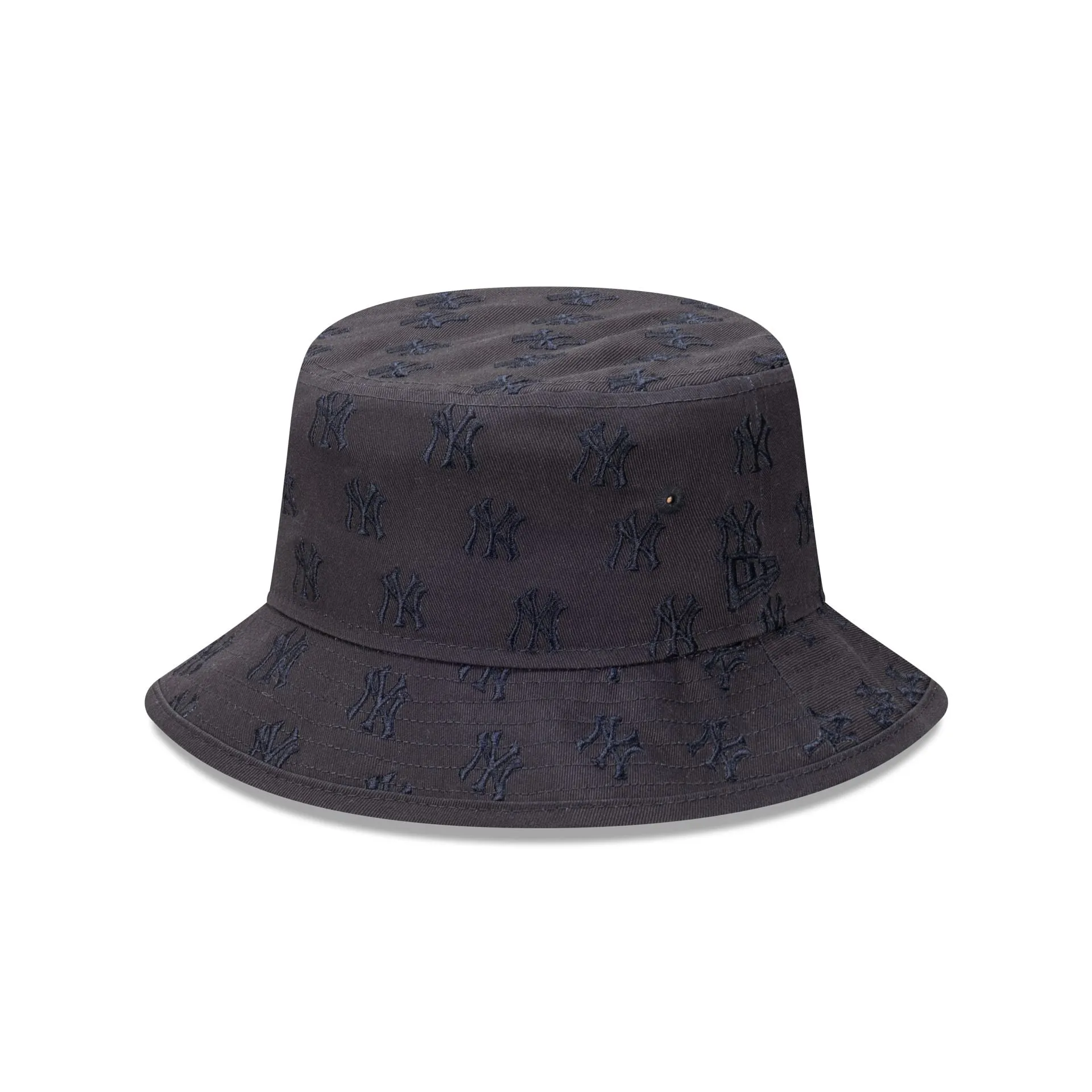 New York Yankees  Faded Black Tonal Monogram Bucket