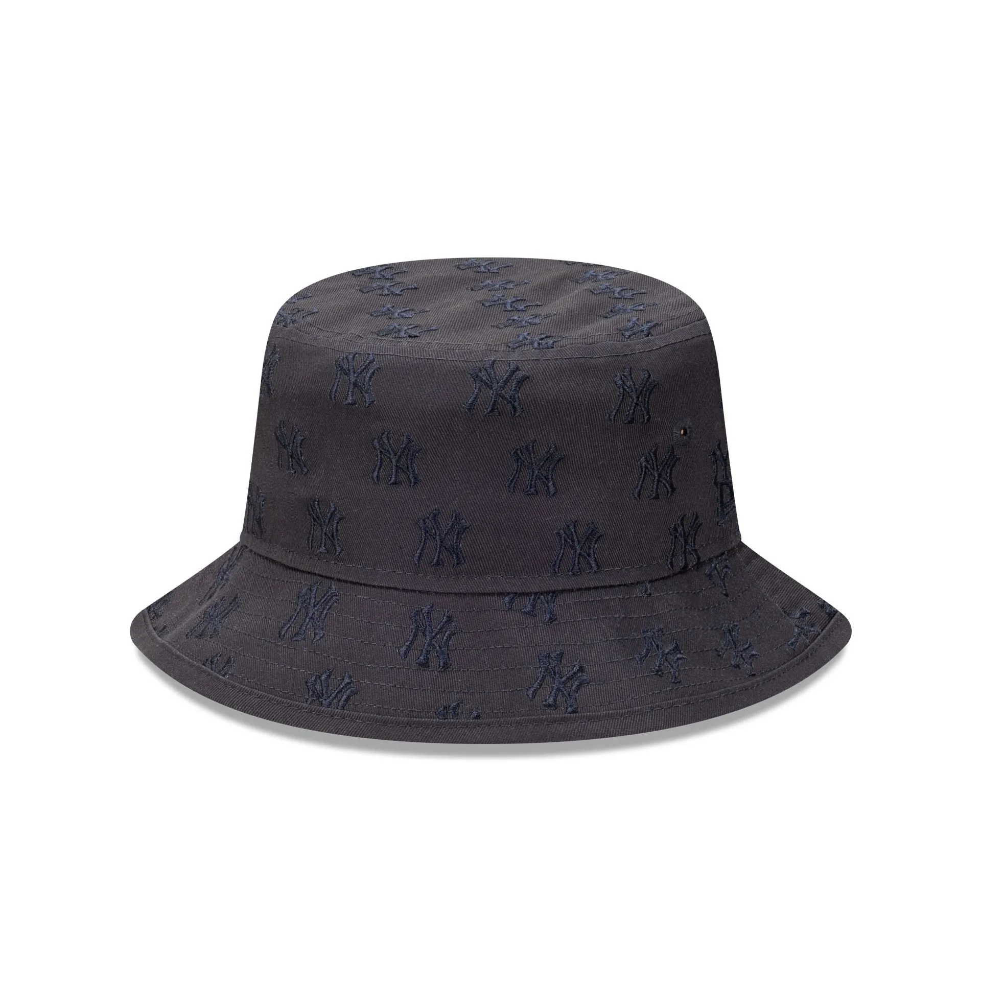 New York Yankees  Faded Black Tonal Monogram Bucket