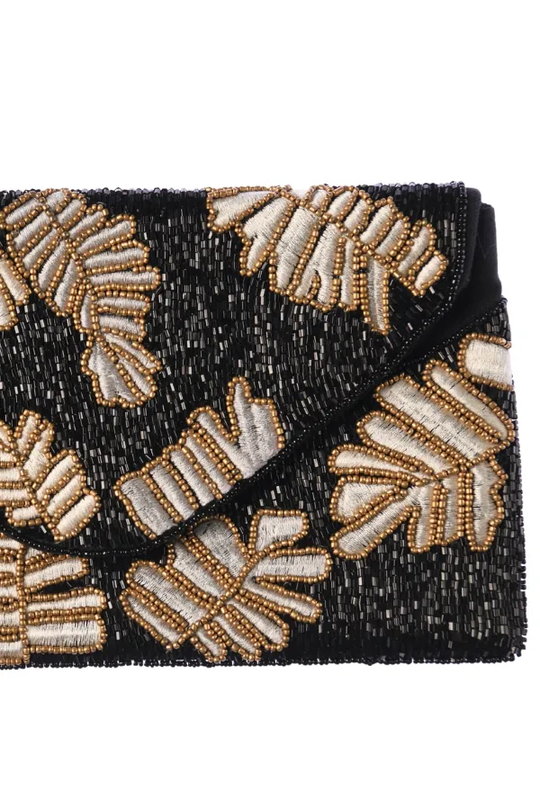 Night Out Clutch / Midnight Palm