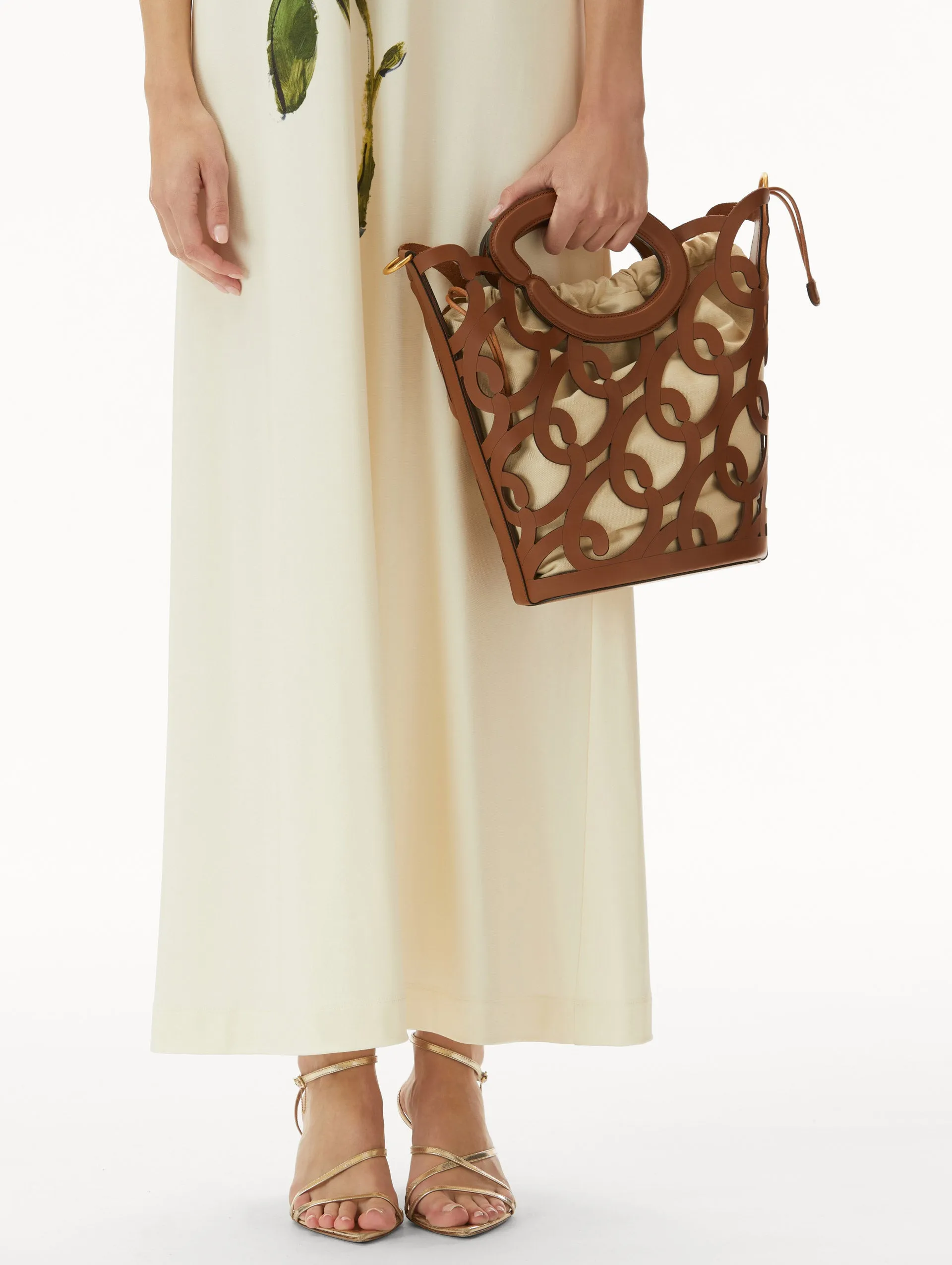 Oscar Chain-Link Leather Tote