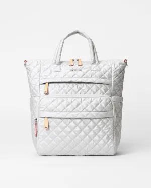 Oyster Metallic Medium Utility Backpack