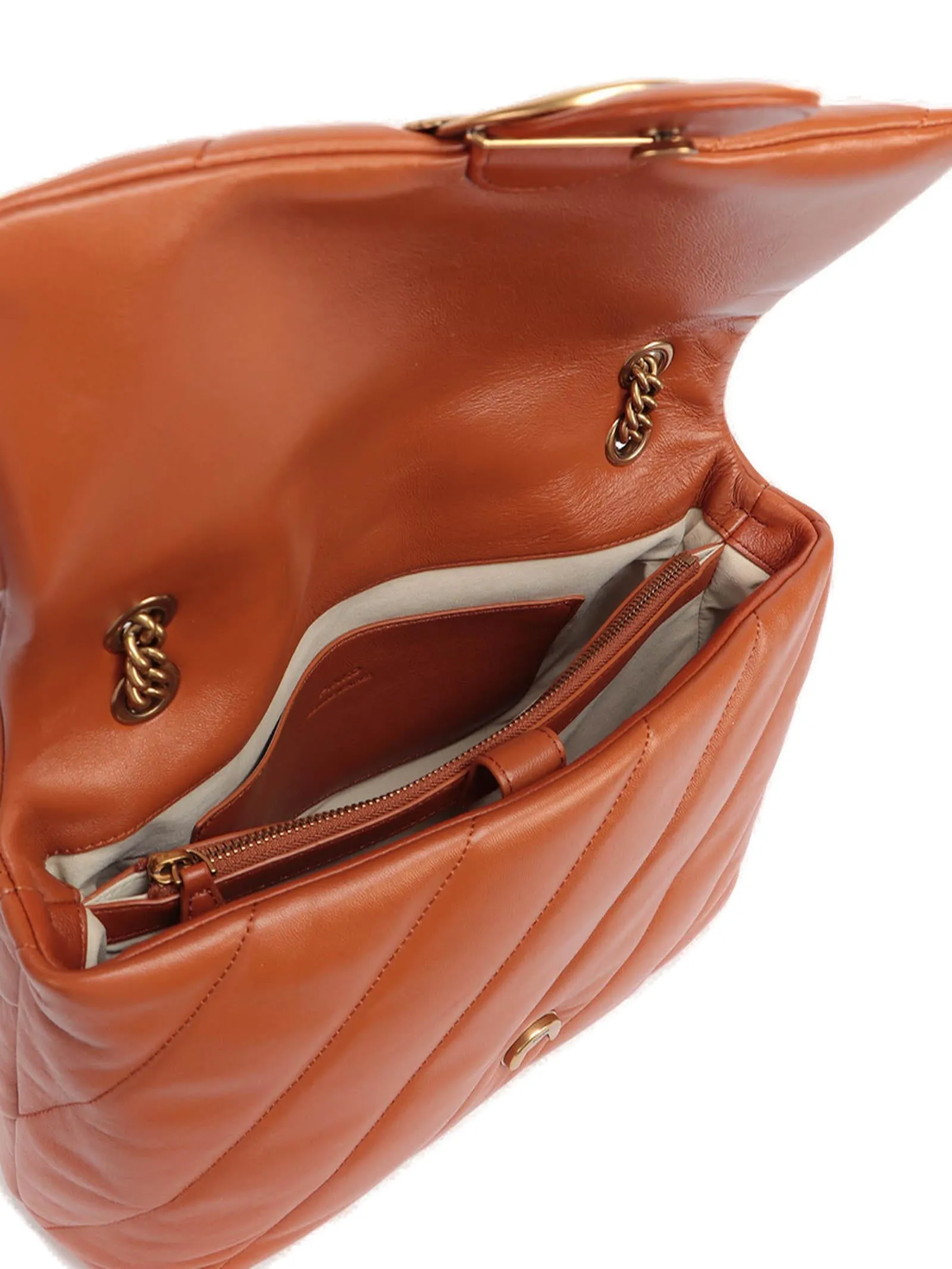 Pinko Love Big Puff Quilted Clutch Bag