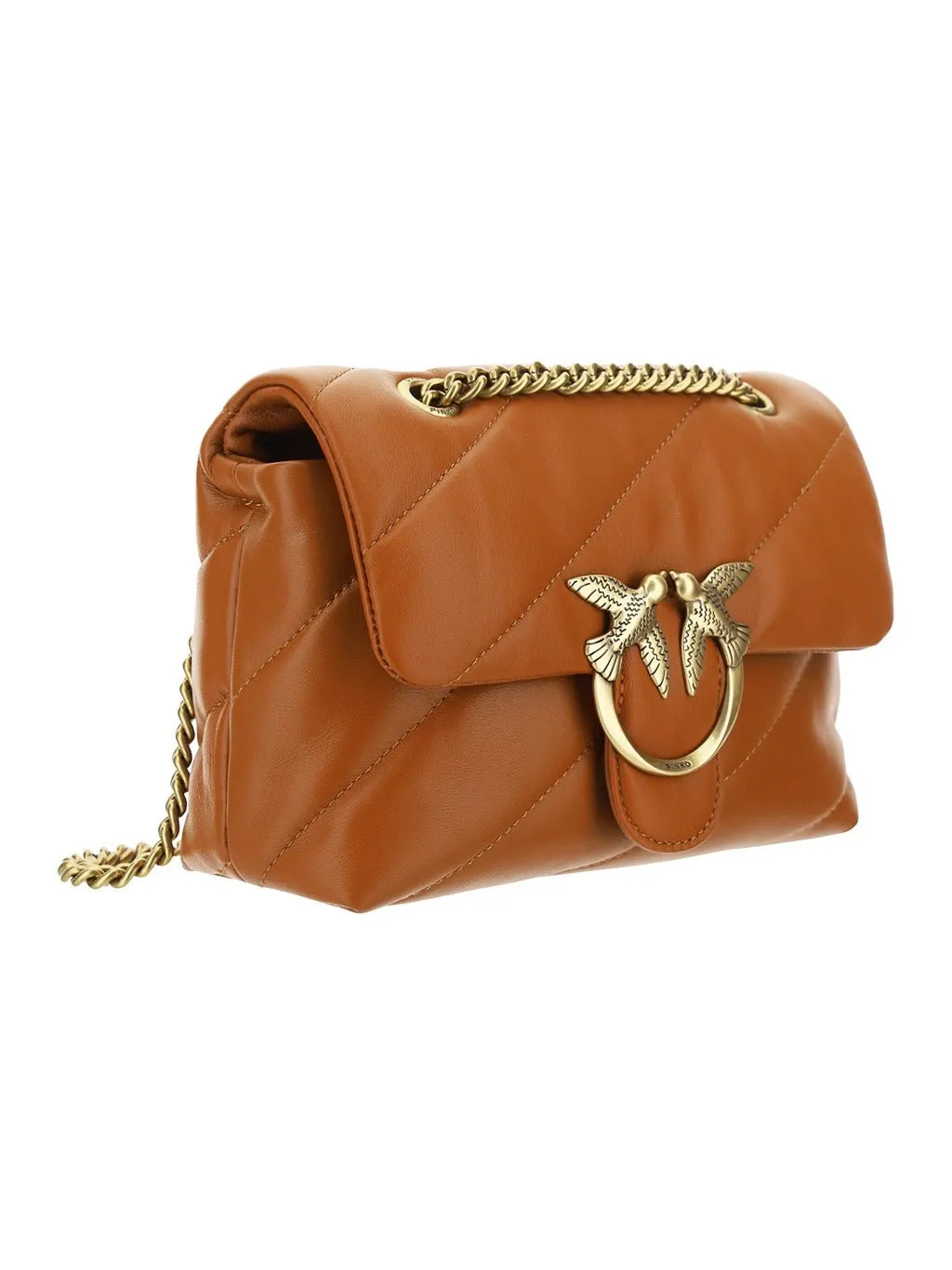 Pinko Love Bird Foldover Quilted Shoulder Bag