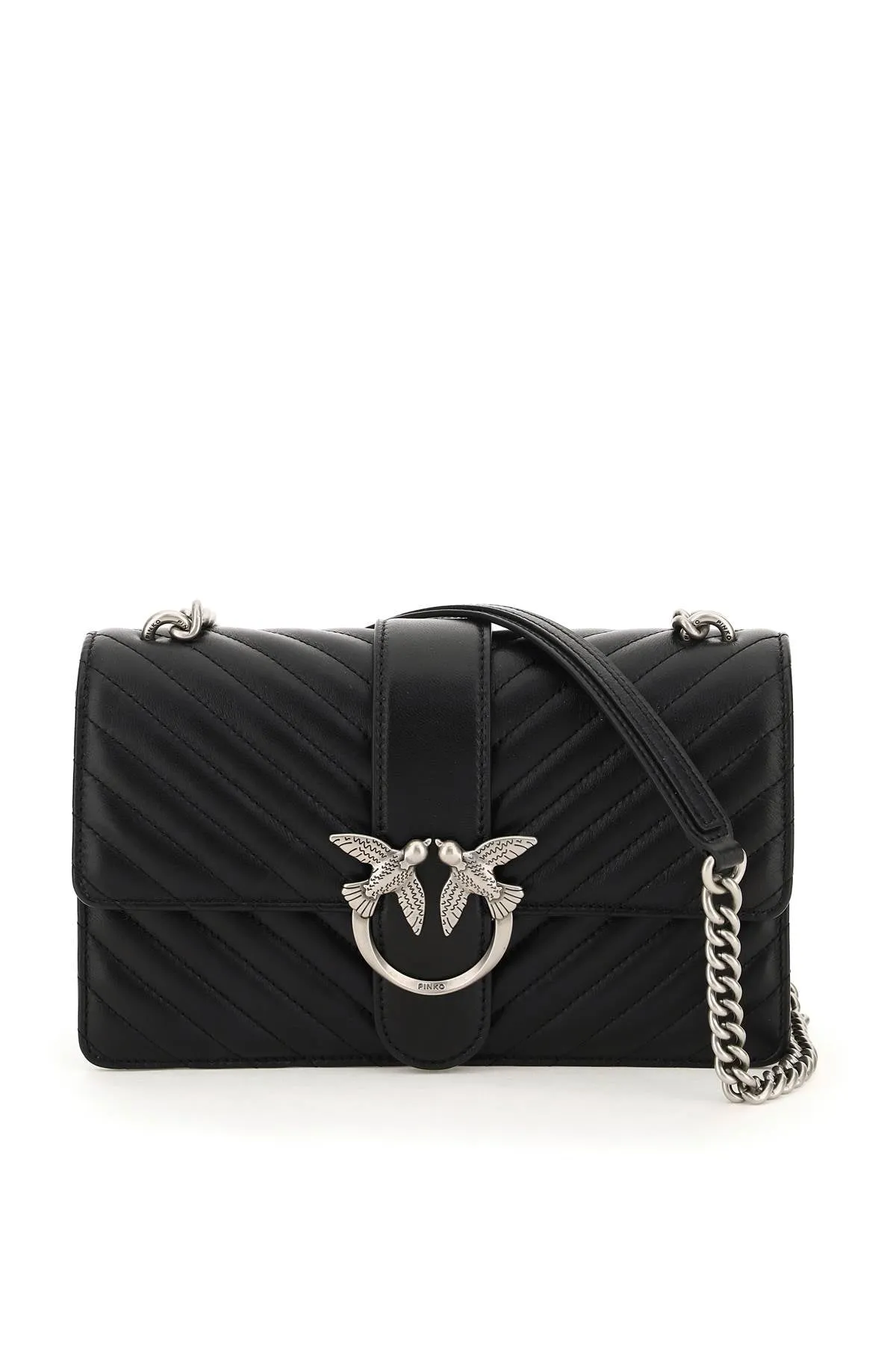 Pinko Love Bird Quilted Crossbody Bag