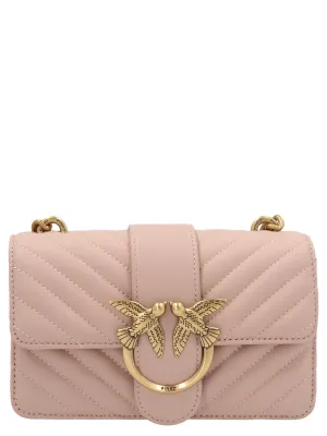 Pinko Love Icon Logo Plaque Quilted Shoulder Bag