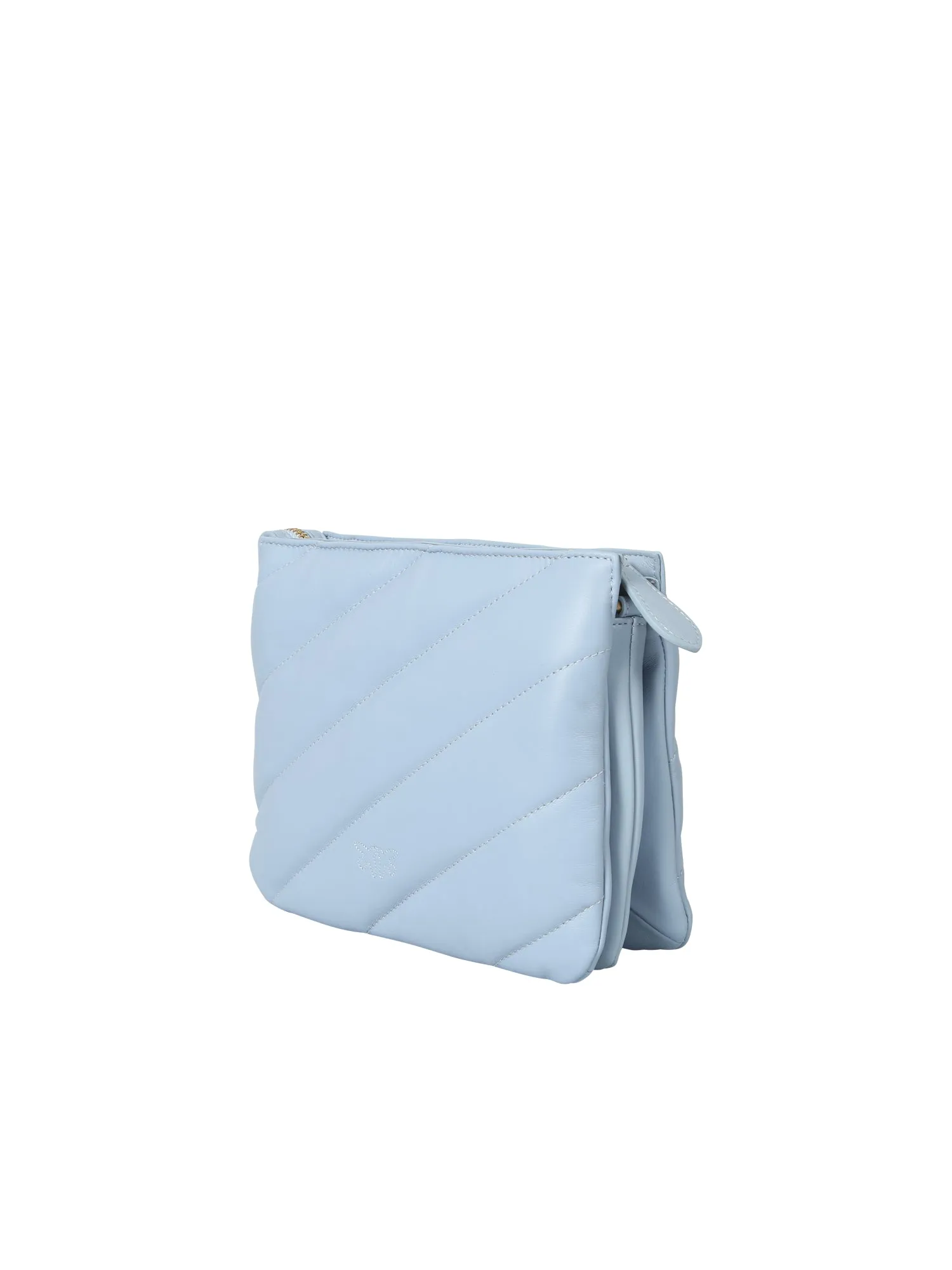 Pinko Love Quilted Logo Plaque Zipped Crossbody Bag