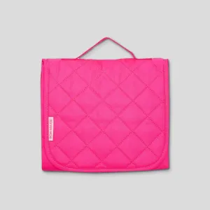 Quilted Change Mat Nappy Clutch -- Neon Pink