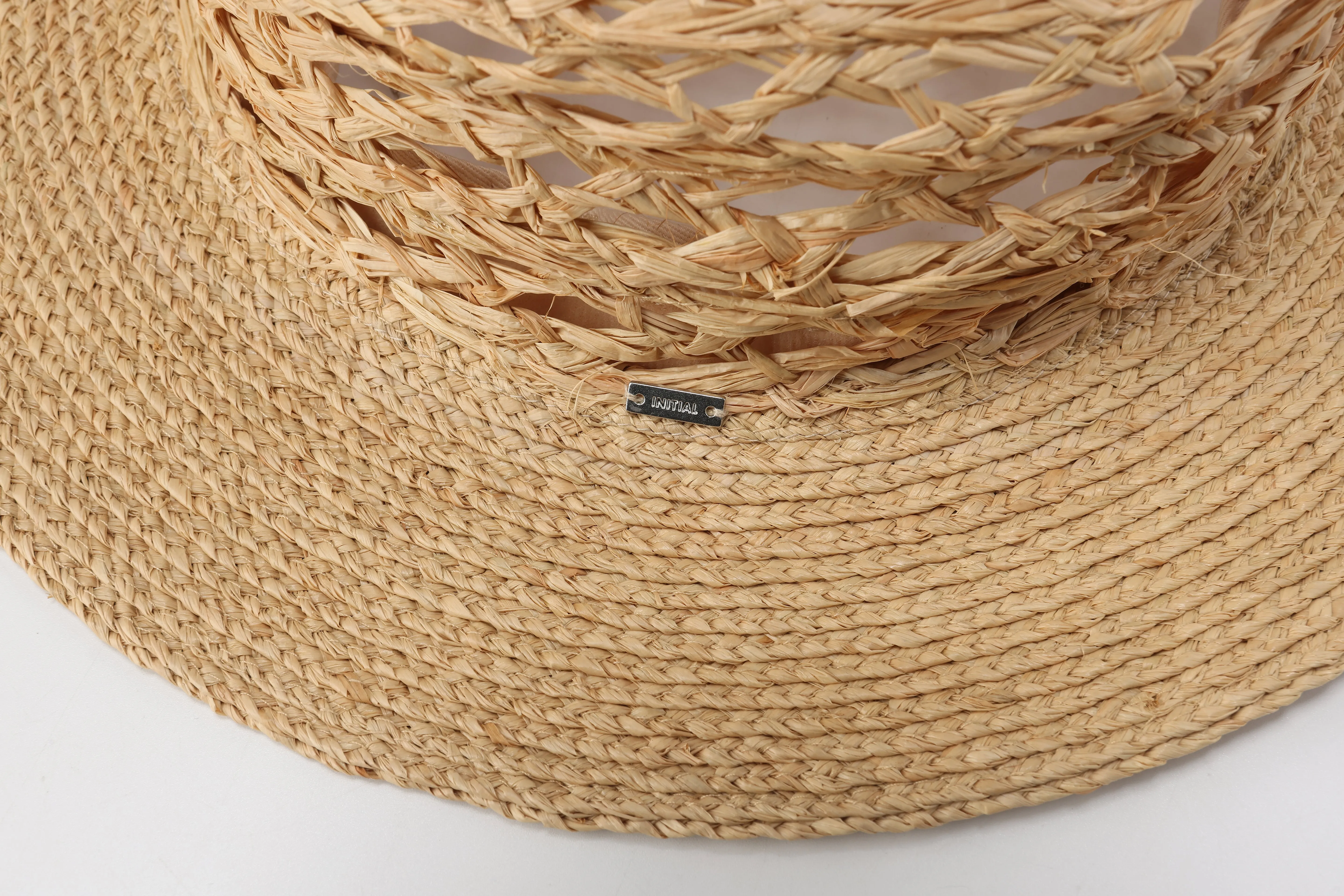 Raffia Straw Hat With Hat Chain
