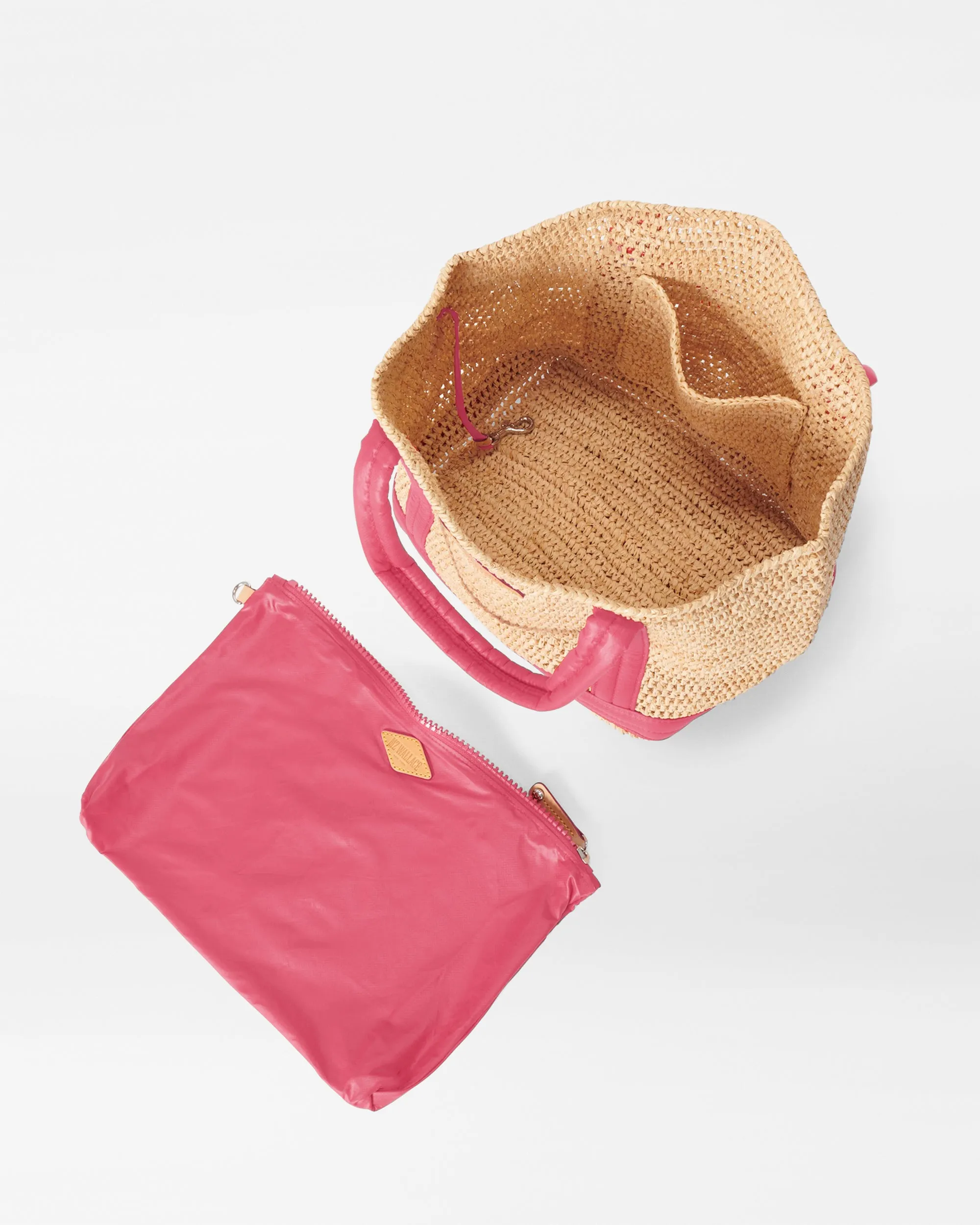Raffia/Zinnia Small Raffia Tote